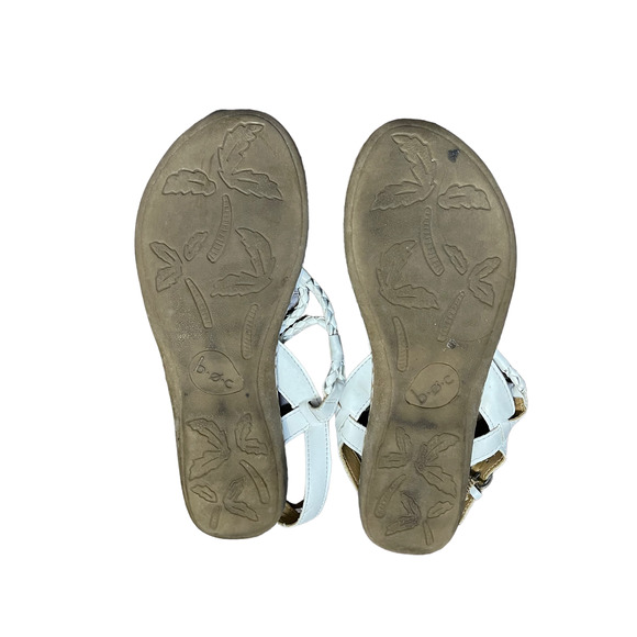 B.O.C. Born Concept Sandals Size 8M White Leather C89701 Thong Strap‎ - Picture 9 of 9